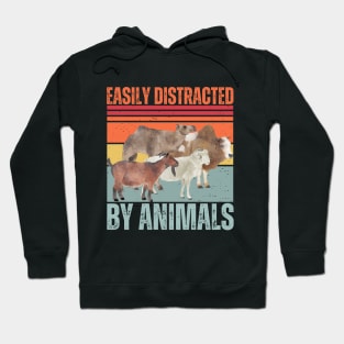 easily distracted by animals Hoodie